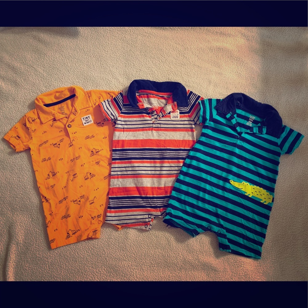 Carter’s toddler play suits - set of 3